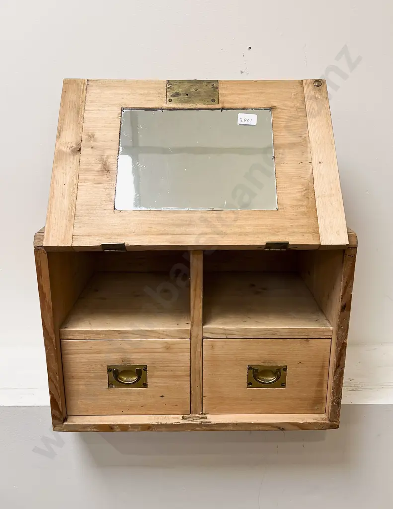 Pine Travel Box with Fitted Interior Image 1++