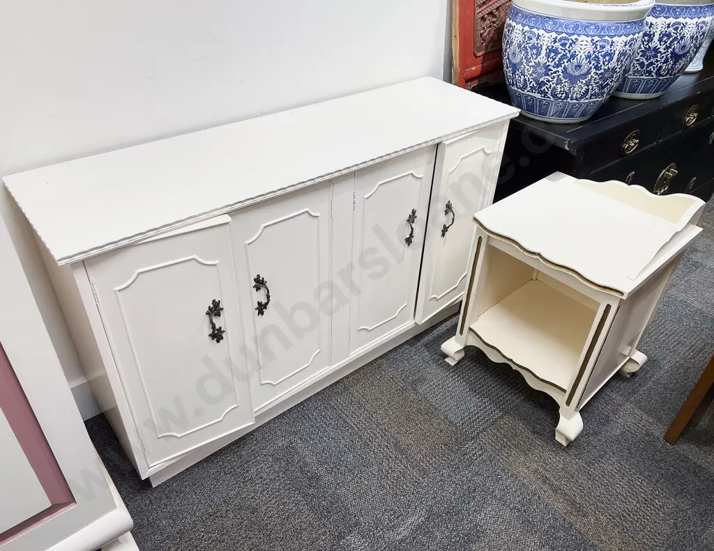 Four Door Sideboard together with Corner Bedside Cabinet Image 1++