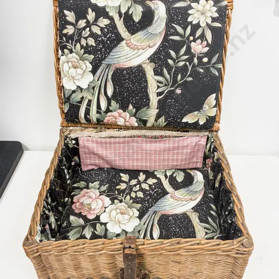 Small Wicker Sewing Box