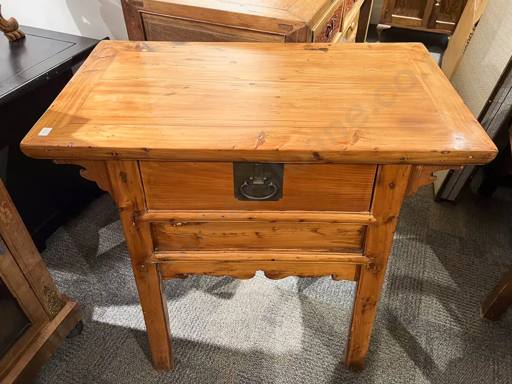 Chinese Elm Hall or Side Table Image 1++