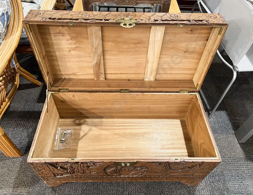 Carved Camphorwood Chest Image 1++