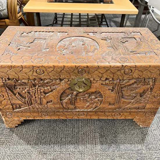 Carved Camphorwood Chest