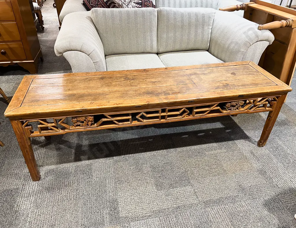 Chinese Rectangular Hardwood Coffee Table Image 1++