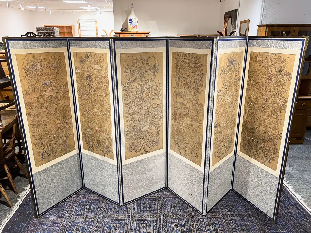 Six Panel Dressing Screen Image 1++