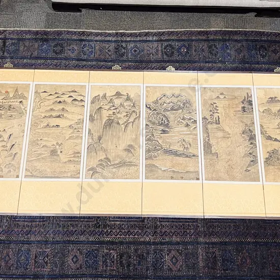 Eight Panel Table Screen