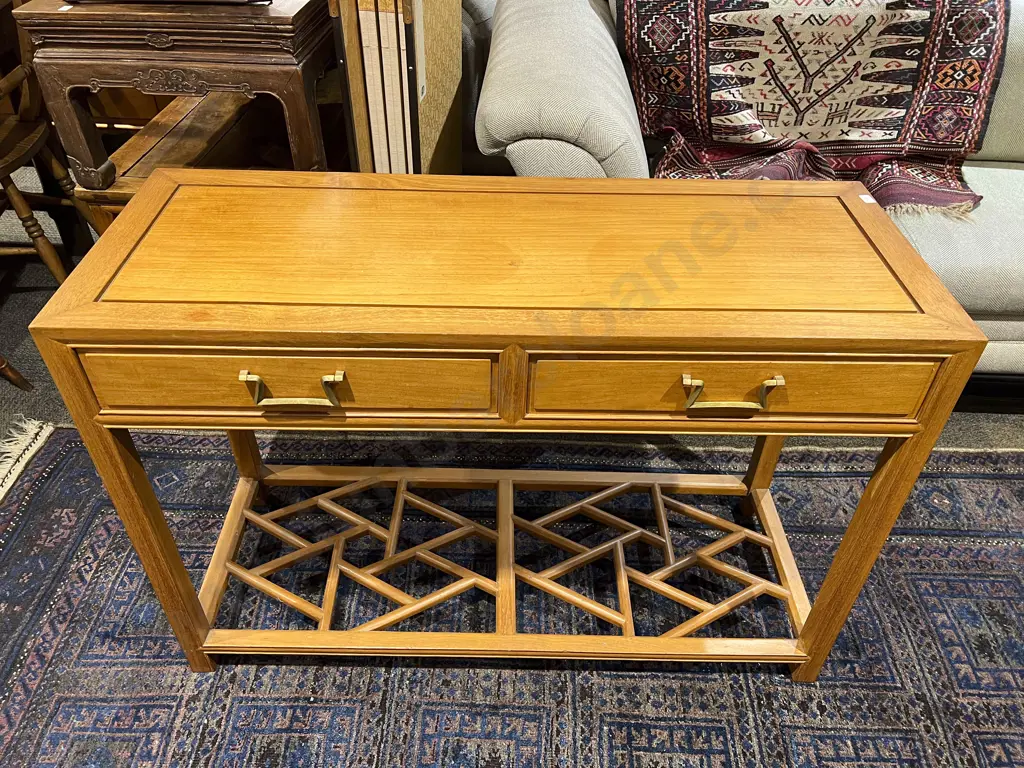 Two Drawer Hall Table Image 1++