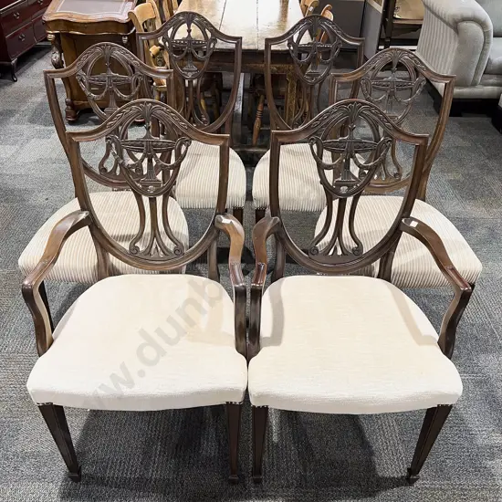 Six Hepplewhite Style Dining Chairs