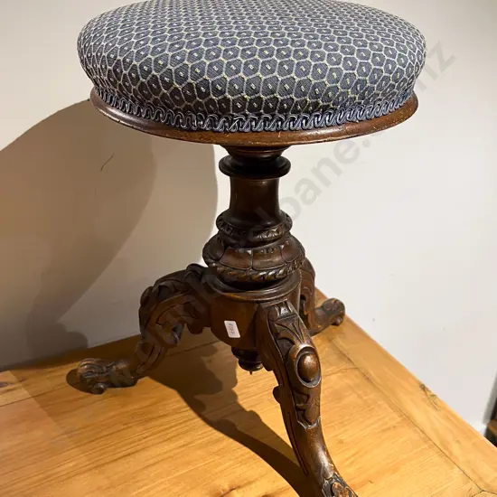 Victorian Revolving Piano Stool