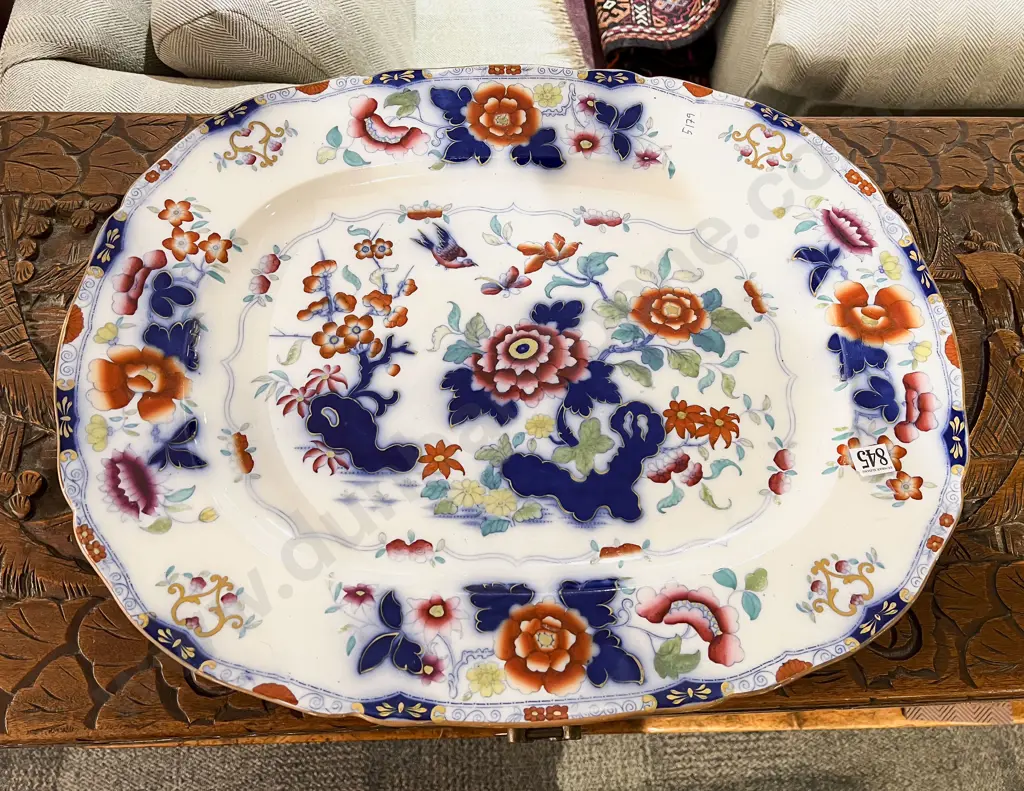 Japanese Polychrome Ashet Image 1++