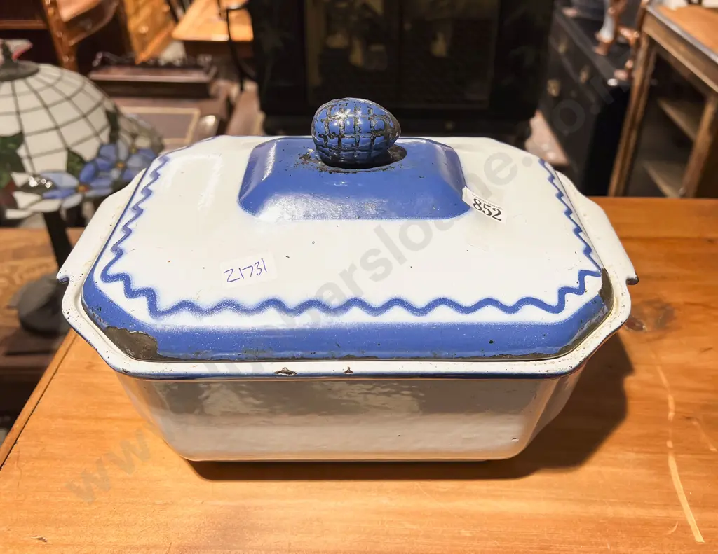 Kalfrestrom Swedish Mid Century Enamelled Casserole Pot Image 1++
