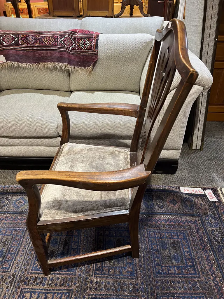 Geo III Elm Open Elbow Chair Image 1++