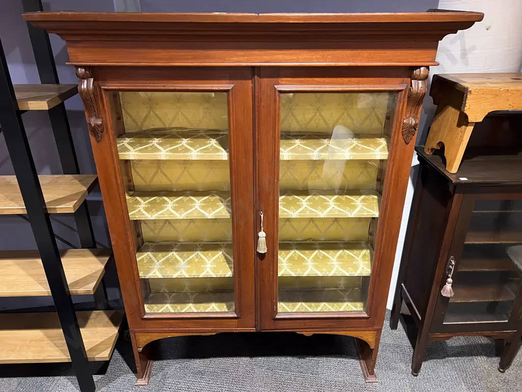 Victorian Glazed China Cabinet Image 1++