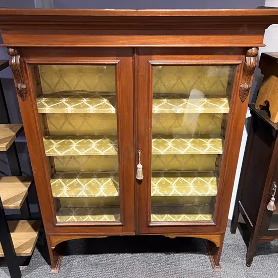 Victorian Glazed China Cabinet
