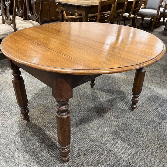 Mahogany Circular Extension Dining Table