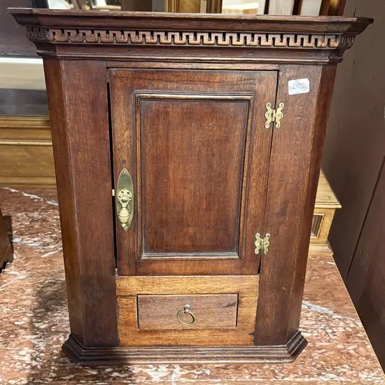 Geo III Style Small/Apprentice Piece Mahogany Corner Cabinet