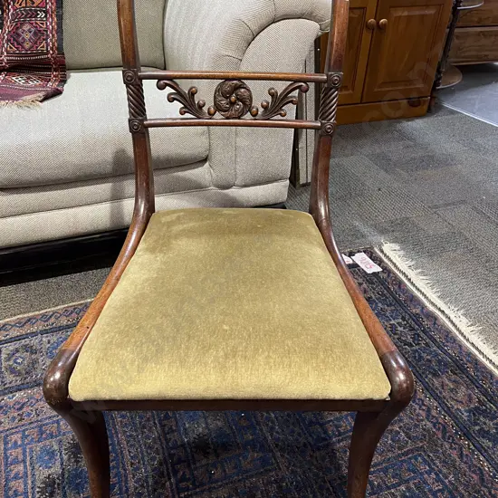 An Attractive Regency Mahogany Dining Chair