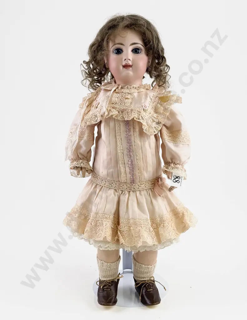 French Jumeau Marked Depose Tete Jumeau Bte SGDG 8 Bisque Bébé Image 1++