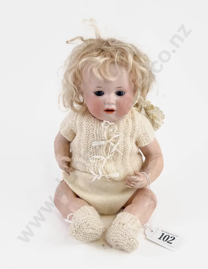 Armand Marseille for George Borgfeldt 251 G B A 3/0 M DRGM 248/1 Bisque Character Baby Image 1++