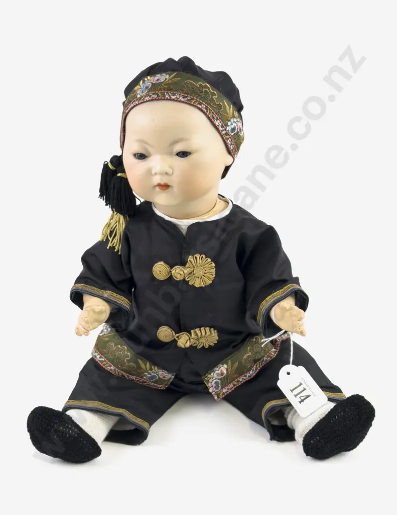 Armand Marseille 353/4K Oriental Portrait Bisque Doll Image 1++