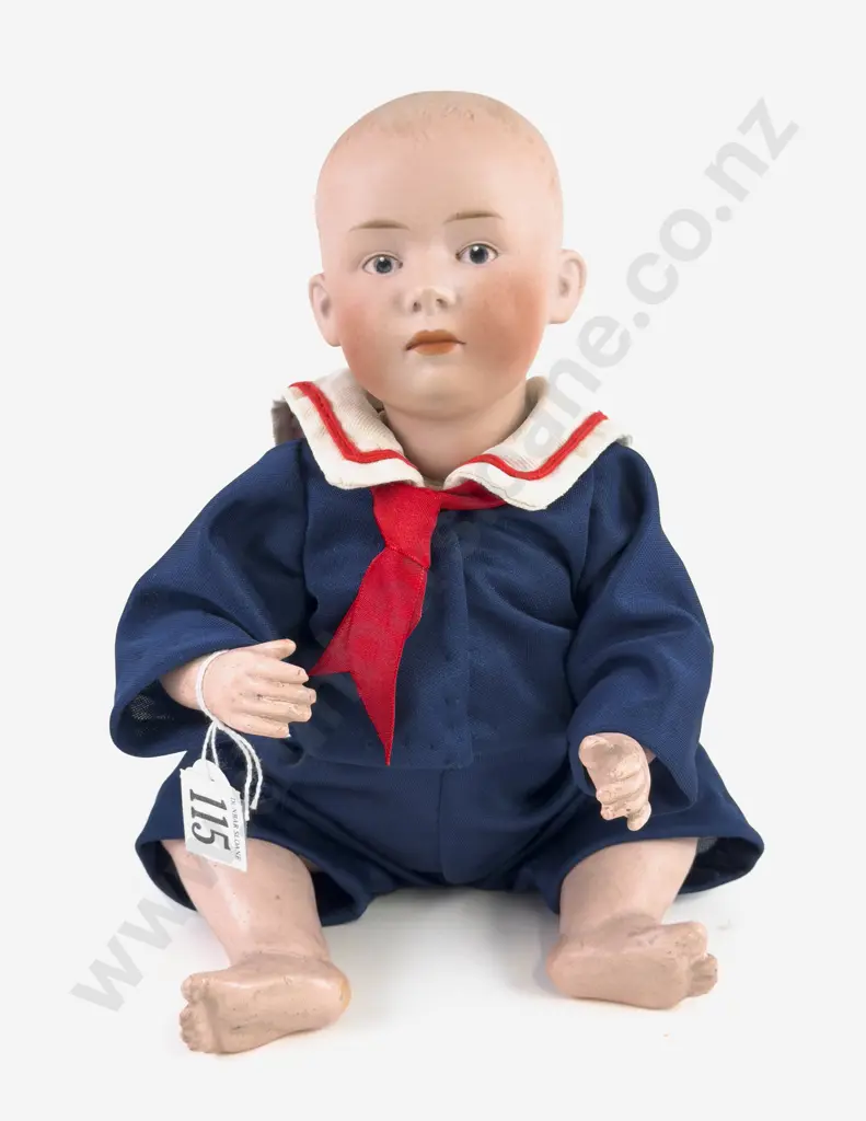 Gebrüder Heubach 7602 Monogram Bisque Character Boy Doll Image 1++