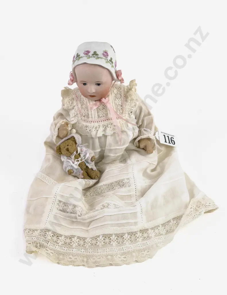 Gebrüder Heubach Monogram Germany Bisque 'Stuart' Baby Doll Image 1++