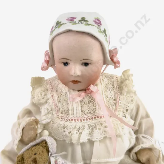 Gebrüder Heubach Monogram Germany Bisque 'Stuart' Baby Doll