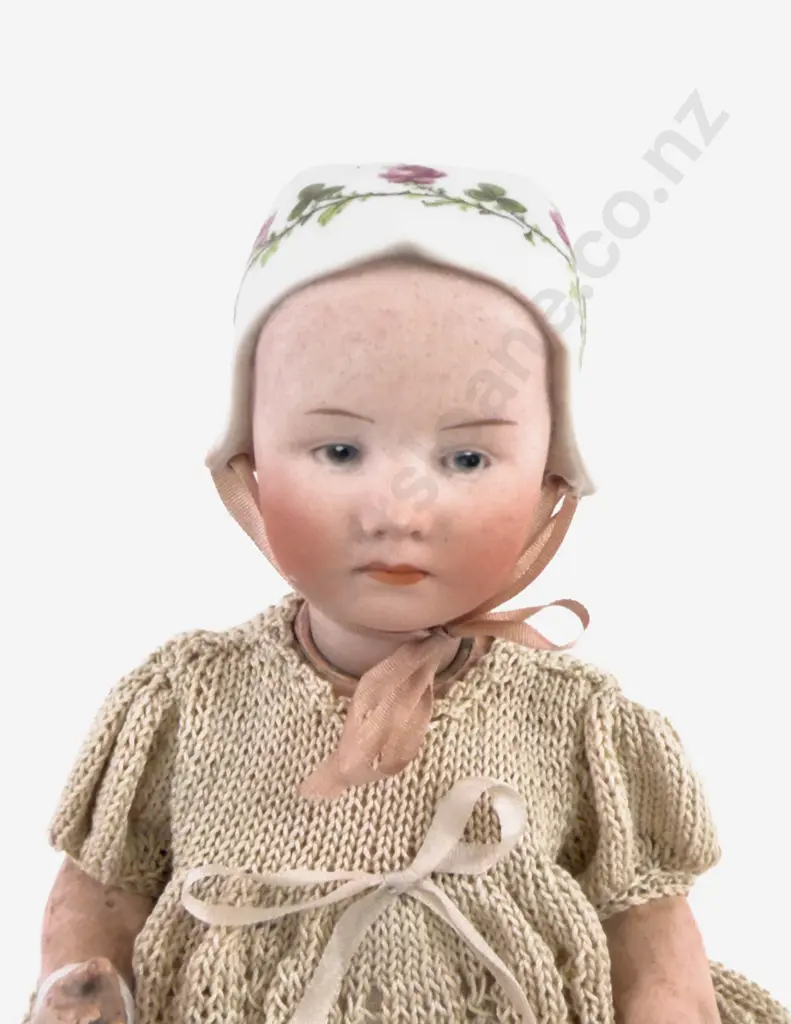 Small Gebrüder Heubach 5/0 Monogram Germany Bisque 'Stuart' Baby Doll Image 1++