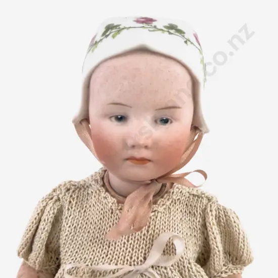 Small Gebrüder Heubach 5/0 Monogram Germany Bisque 'Stuart' Baby Doll