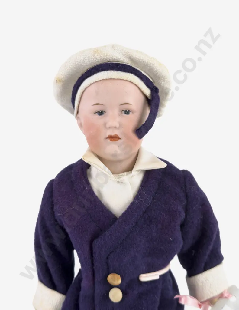 Gebrüder Heubach 4/0 77 Monogram 59 Germany Bisque Boy Doll Image 1++