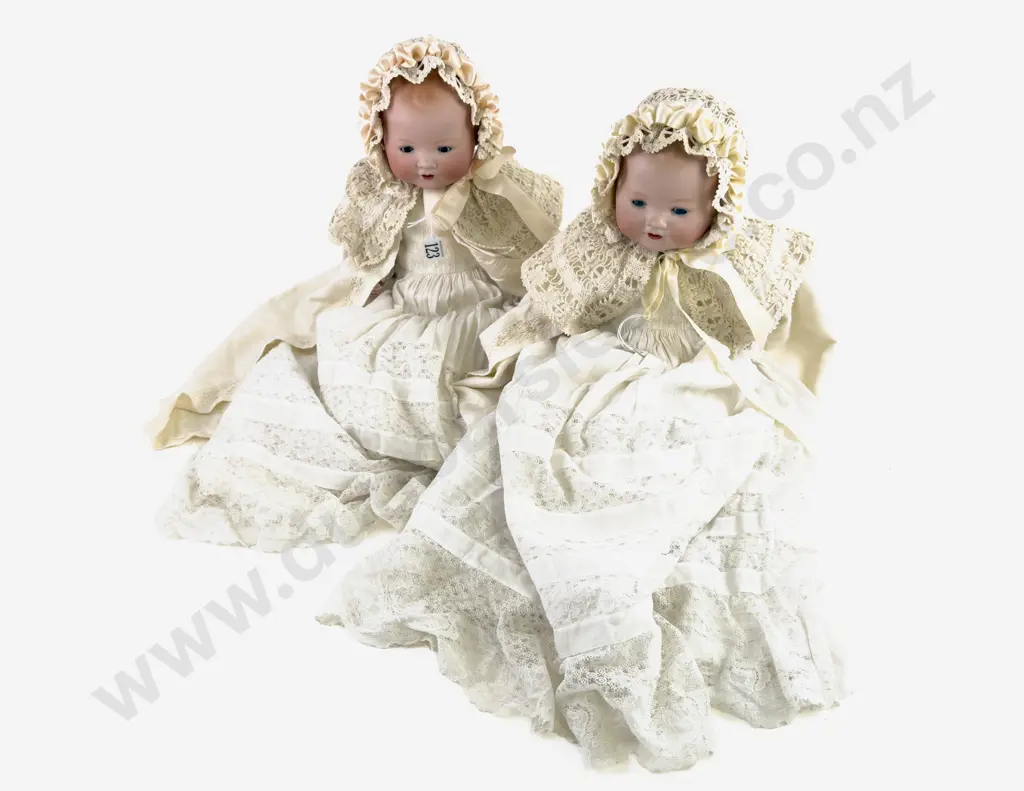 Armand Marseille 351 /4K Dream Baby Twin Bisque Dolls Image 1++