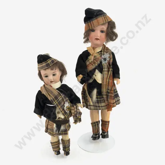 Two German Bisque Dolls