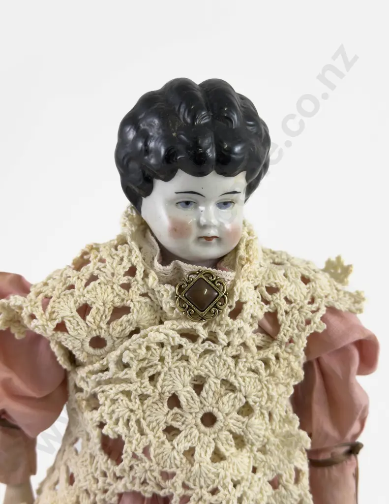 Two German China Head Shoulder Plate Dolls Image 1++
