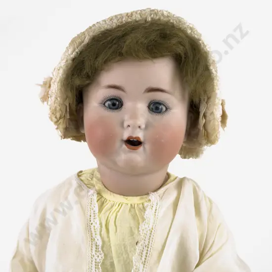 Schutzmeister & Quendt 201 Monogram Germany Bisque Character Bisque Baby Doll