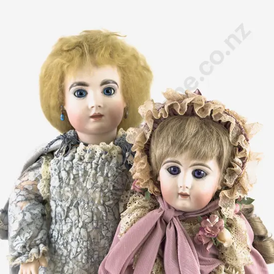 Two New Bisque French Mould Dolls on Composition Bodies