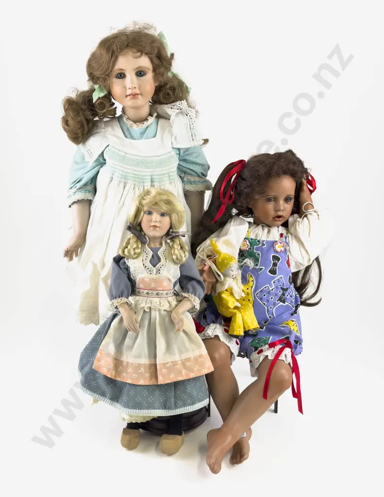 Two New Bisque Artist Type Character Dolls with Lennox Hannah Little Dutch Girl Image 1++