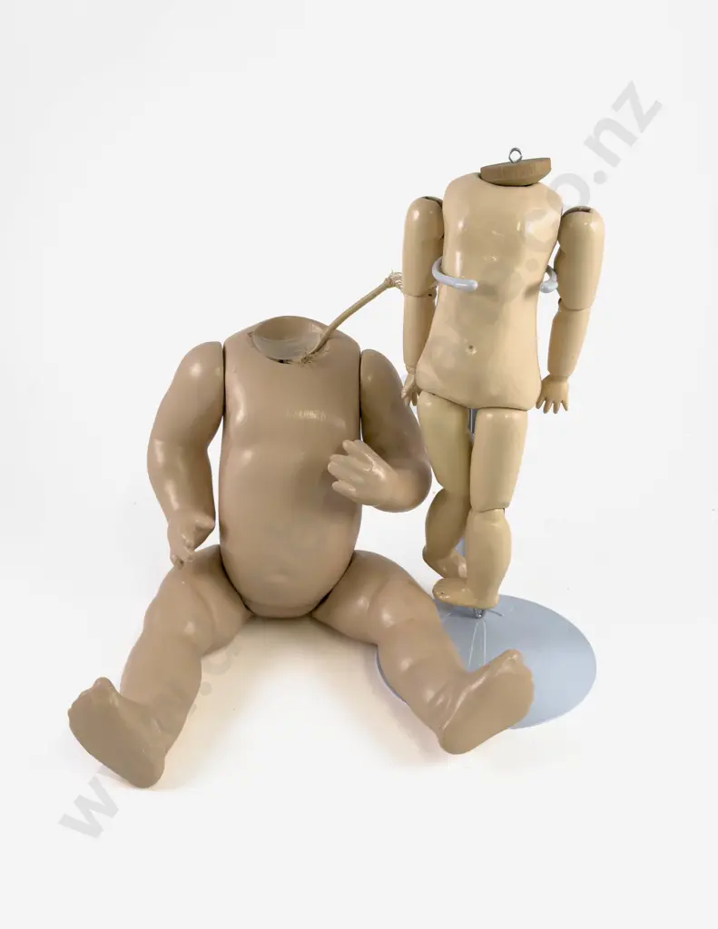 New 5pce Composition Bent/Straight Limb Toddler Body and Jointed Body 35cm 26cm Image 1++