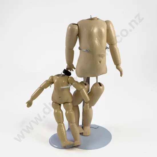 Two New Jointed Composition Bodies 27cm 17cm