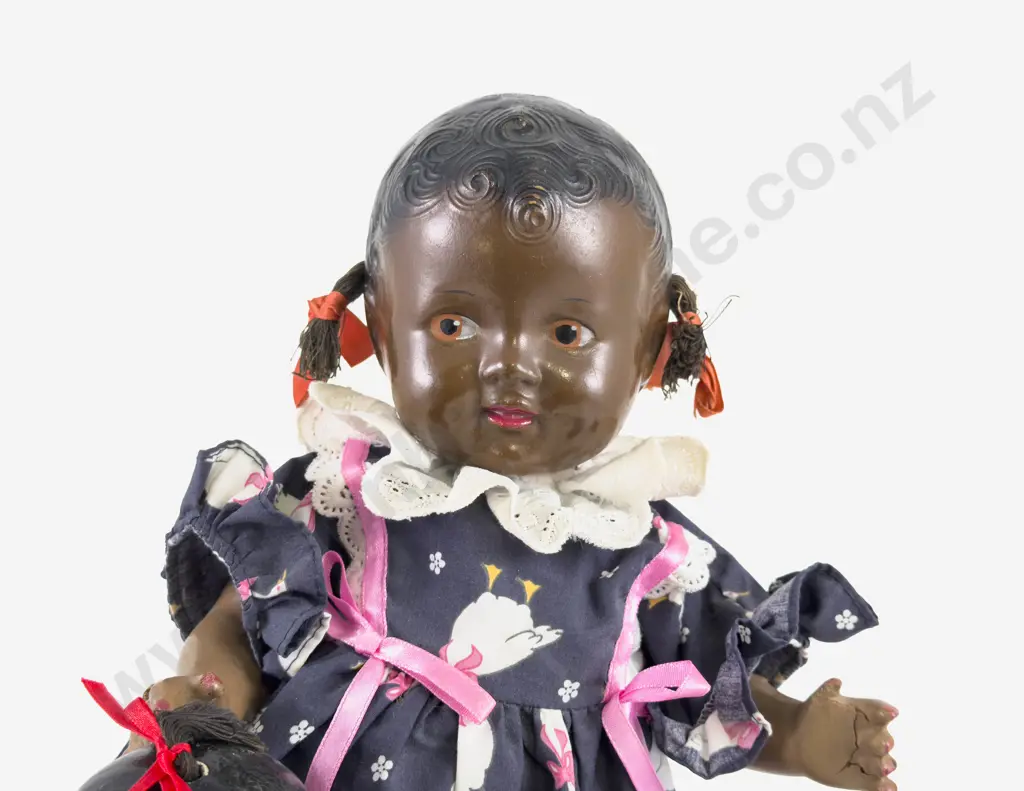 Three Unmarked All Composition Topsy Dolls Image 1++