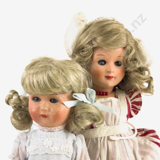 Edi West German All Hard Plastic Doll and Composition Doll