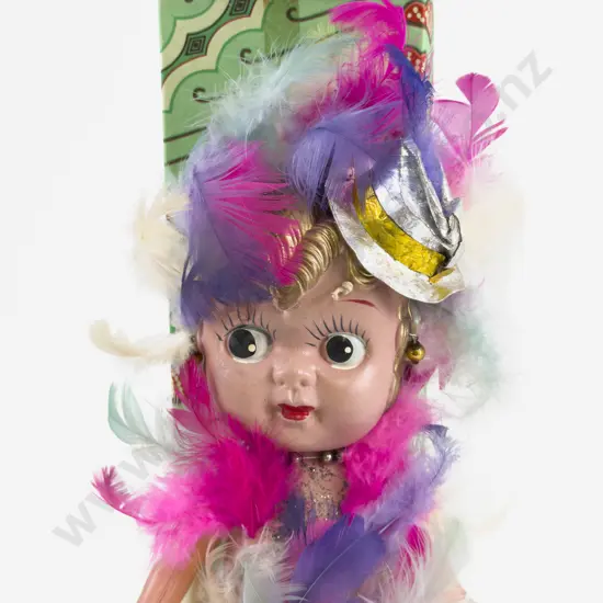 Original Boxed Japanese Celluloid Fairground Dollie