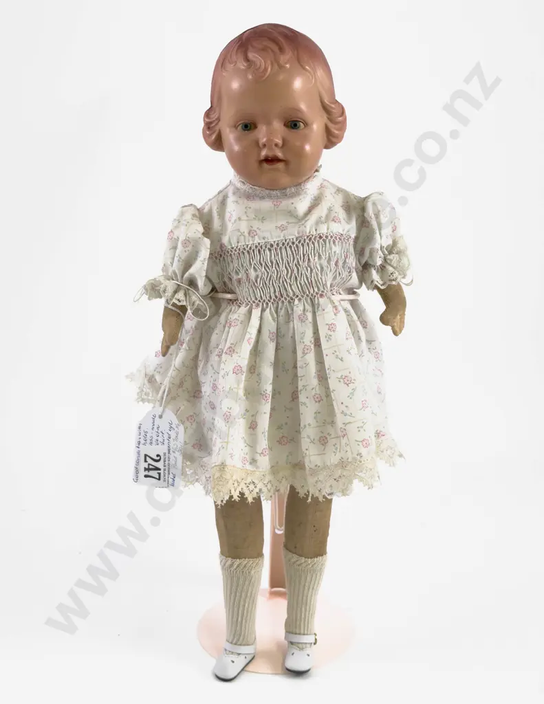Made in Japan Celluloid Character Shoulder Plate Doll Image 1++