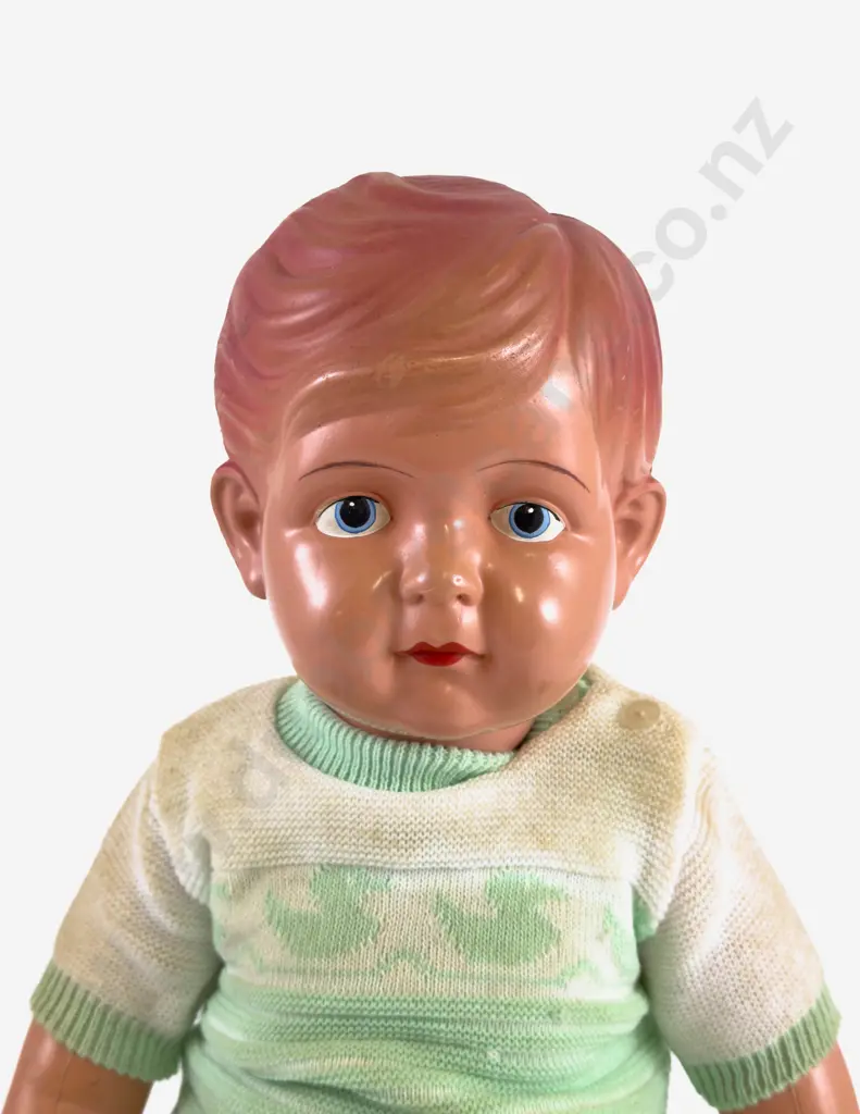 Two Made in Japan Clover Mark Celluloid Little Big John Character Baby Dolls Image 1++