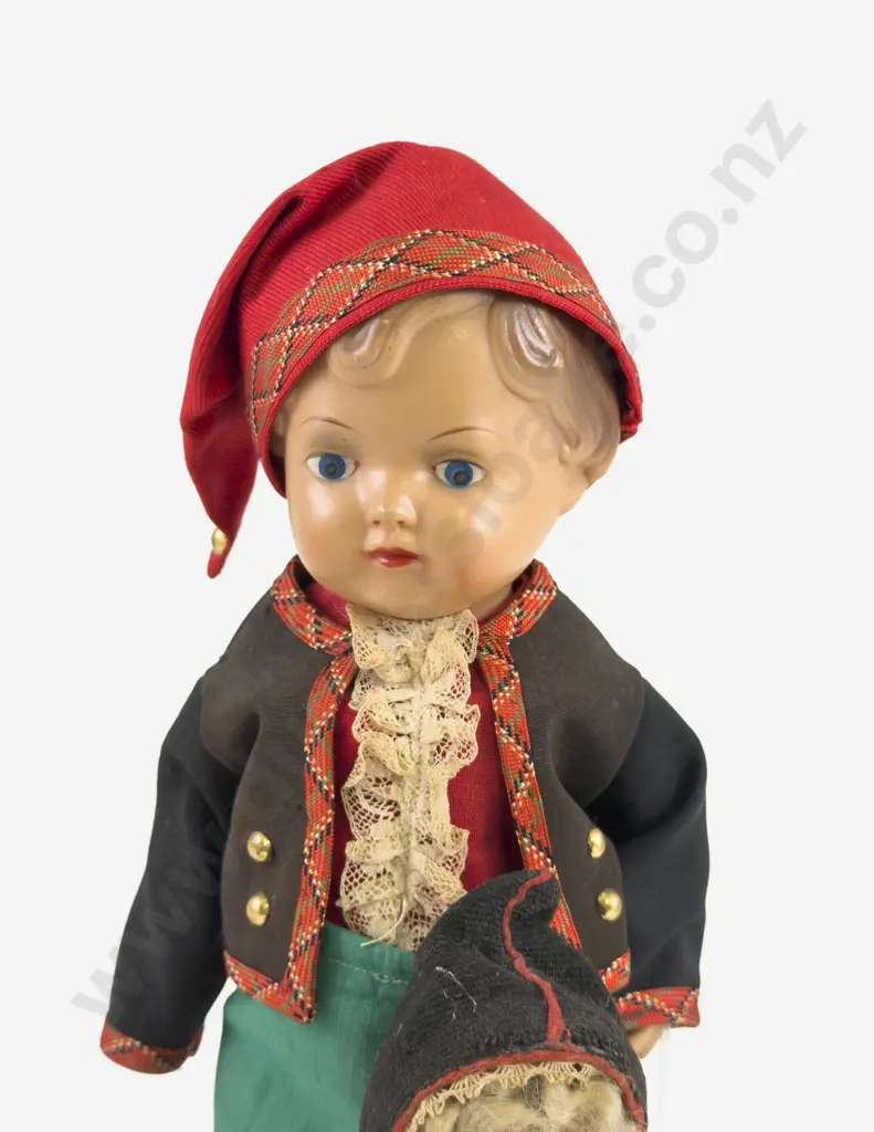 Kajsa Sweden Celluloid Character Doll Image 1++