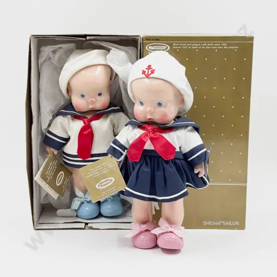 C1987 Boxed Horsman HEbee SHEbee Sailor Costume Dolls