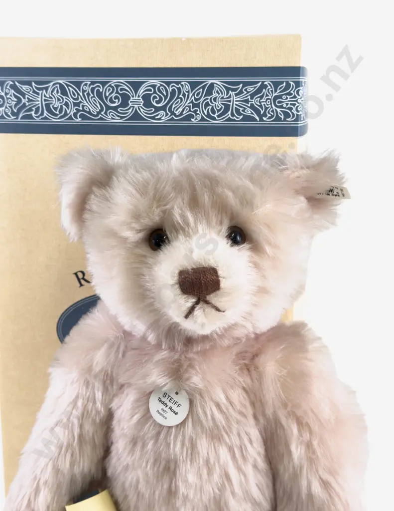 C1994 Original Boxed Steiff Replica of Rosé 48 1927 Teddy Bear Image 1++