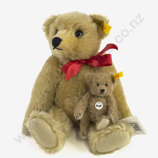 Steiff 1909 Replica Teddy Bear and Classic Little Teddy Bear