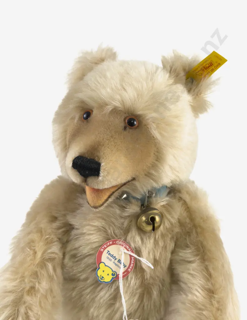 Steiff Replica of the C1930 Teddy Baby 35 with Belt and Bell Image 1++