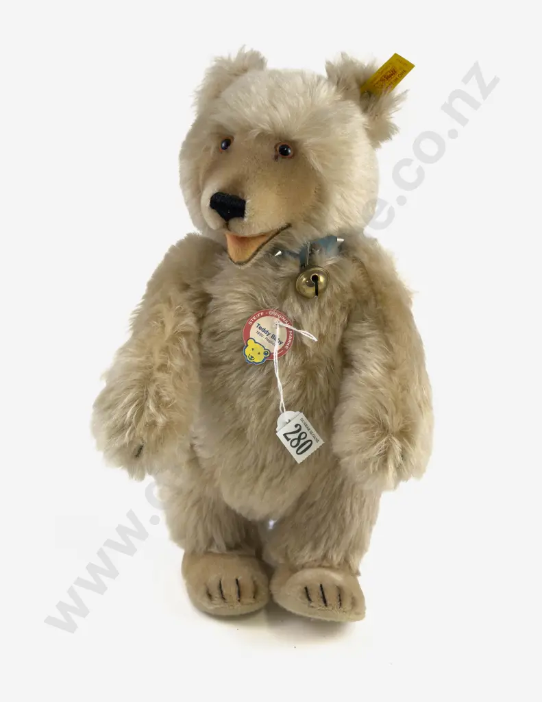 Steiff Replica of the C1930 Teddy Baby 35 with Belt and Bell Image 1++