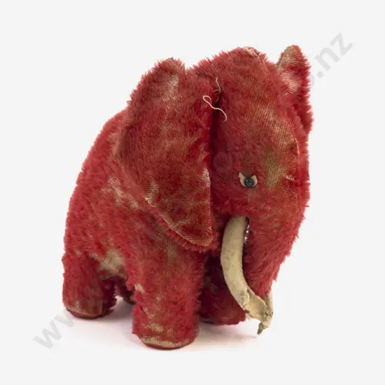 Original Steiff C1920 Elephant and Boxed Steiff Replica 1909 Elephant