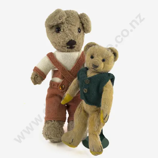 Two Vintage Teddy Bears